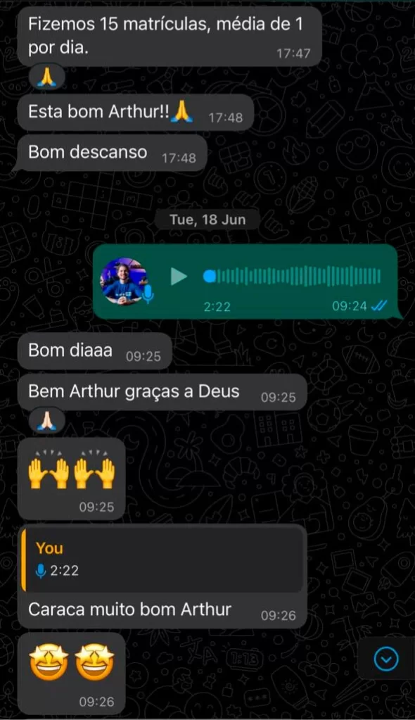 Depoimento anonimizado de cliente da Ursa.
