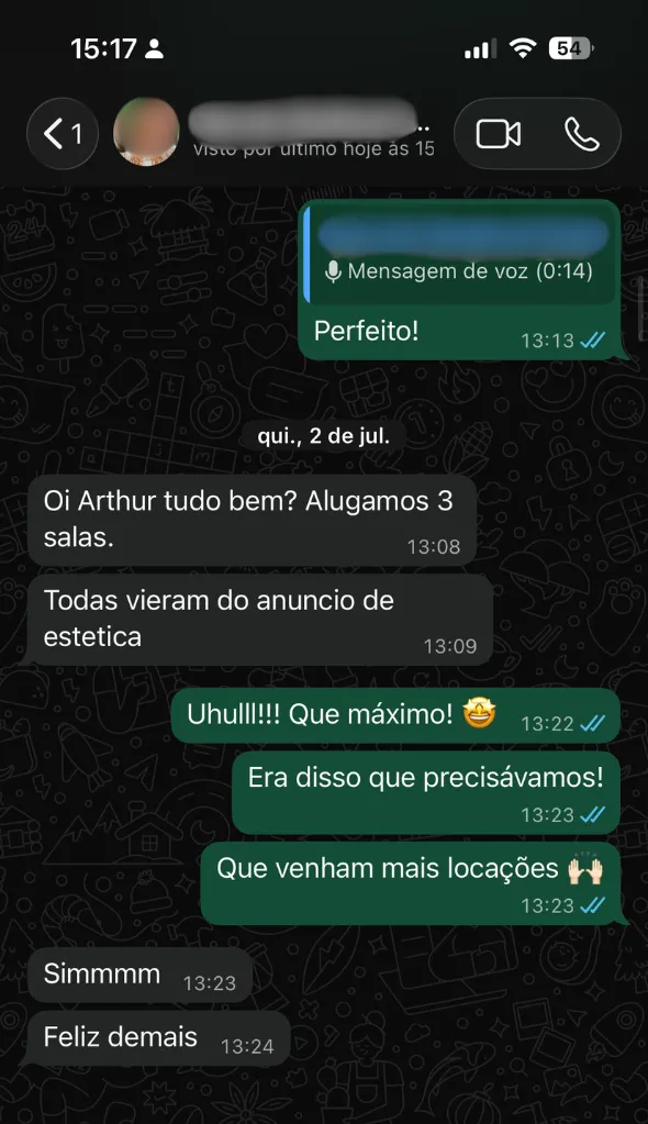 Depoimento anonimizado de cliente da Ursa.