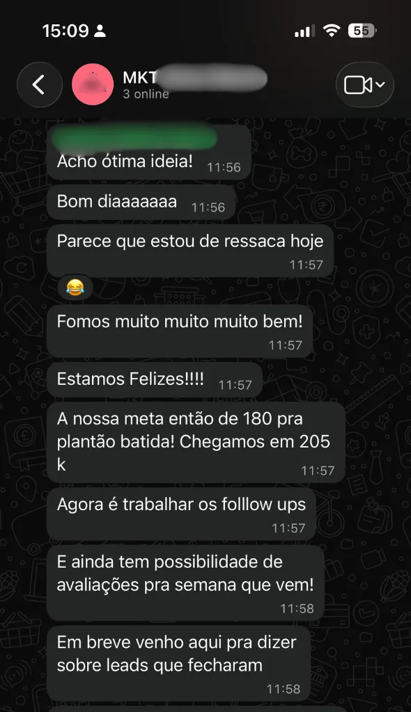 Depoimento anonimizado de cliente da Ursa.
